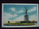Linen Postcard Statue of Liberty
