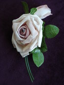 Pink Silk Velvet Rose for Dress or Millinary