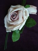 Pink Silk Velvet Rose for Dress or Millinary