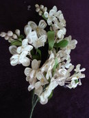 Antique Cloth Flowers Dress or Millinary