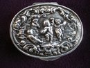 Victorian Sterling Patch Box Oval
