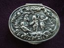Victorian Sterling Patch Box Oval