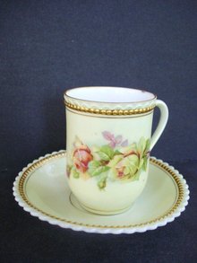 Beautiful Demitasse Set Roses