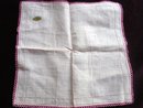 Vintage Irish Linen Handkerchief Lace Border