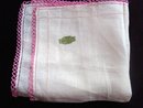 Vintage Irish Linen Handkerchief Lace Border