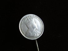 Silver Coin Stickpin Royal Edward VII