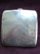 Sterling Cigarette Case Curved