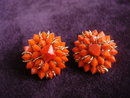Gorgeous Red Earrings Clip Style