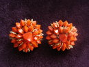 Gorgeous Red Earrings Clip Style