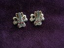 Antique Earrings 3 Leaf Clover