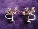 Rhinestone Pearl Earrings