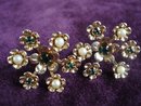 Rhinestone Pearl Earrings