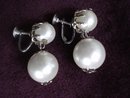 Traditional Pearl Earrings Screw Back