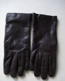 Leather Gloves 7 1/2 dark Brown