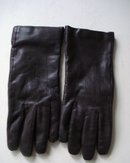 Leather Gloves 7 1/2 dark Brown