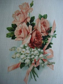 Cigarette Tobacco Silk Roses and Ribbons