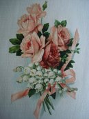 Cigarette Tobacco Silk Roses and Ribbons