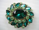 Pretty Rhinestone Brooch Oval Shape
