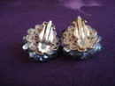 Clip Earrings Smoky Topaz Crystal