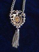 Beautiful Coro Pendant Amethyst Color Rhinestone