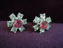 Precious Rhinestone Earrings Austrian Crystal Floral