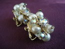 Beautiful Vendome Earrings Pearls Crystal
