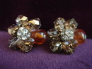 Impressive Vendome Earrings Crystal Rhinestones
