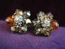 Impressive Vendome Earrings Crystal Rhinestones