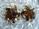 Fabulous Topaz Rhinestone Earrings