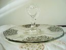 Silver Overlay Platter with Post