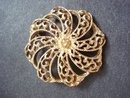 Filigree Brooch Vintage Gold Tone