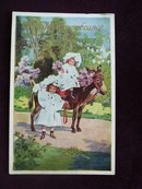 Antique Postcard Children