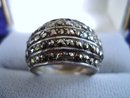 Marcasite Sterling Ring Band