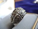Marcasite Sterling Ring Band