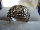 Marcasite Sterling Ring Band