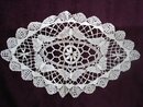 Exquisite Vintage Oval Shape Lace Doily