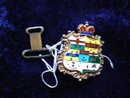 Sterling Belt Buckle Enamel Canadian Province