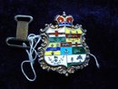 Sterling Belt Buckle Enamel Canadian Province
