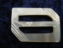 Splendid Pearl Belt Buckle Art Deco Style