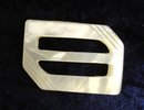 Splendid Pearl Belt Buckle Art Deco Style