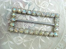 Dazzling Aurora Borealis Rhinestone Belt Buckle