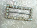 Dazzling Aurora Borealis Rhinestone Belt Buckle
