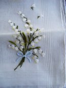 Hanky - Lily of the Valley Embroidery