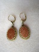 Beautiful Earrings Large Gold Stones