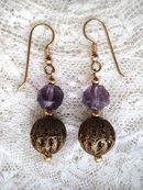 Antique Earrings Filigree and Crystal