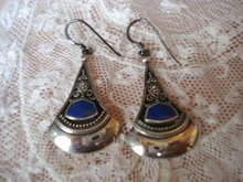 Sterling Lapis Earrings
