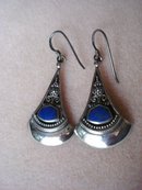 Sterling Lapis Earrings