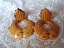 Bakelite Clip Earrings