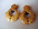 Bakelite Clip Earrings