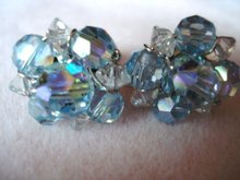 Crystal Earrings Sky Blue